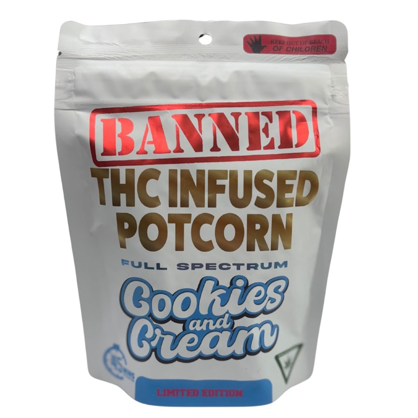 Banned - Cookies & Cream 200mg Potcorn