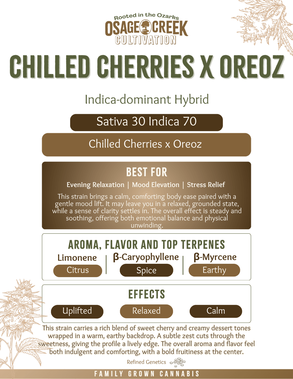 Osage: Flower | Chilled Cherries x Oreoz | 3.5g | GDF - Little