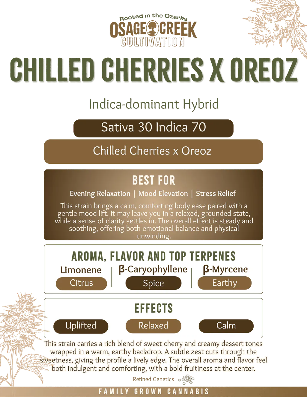 Osage: Flower | Chilled Cherries x Oreoz | 3.5g | GDF - Little