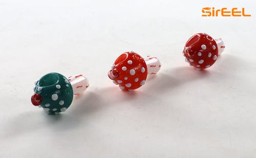 Product: Mushroom Glass Pendant Mini Pipe | LuvBuds