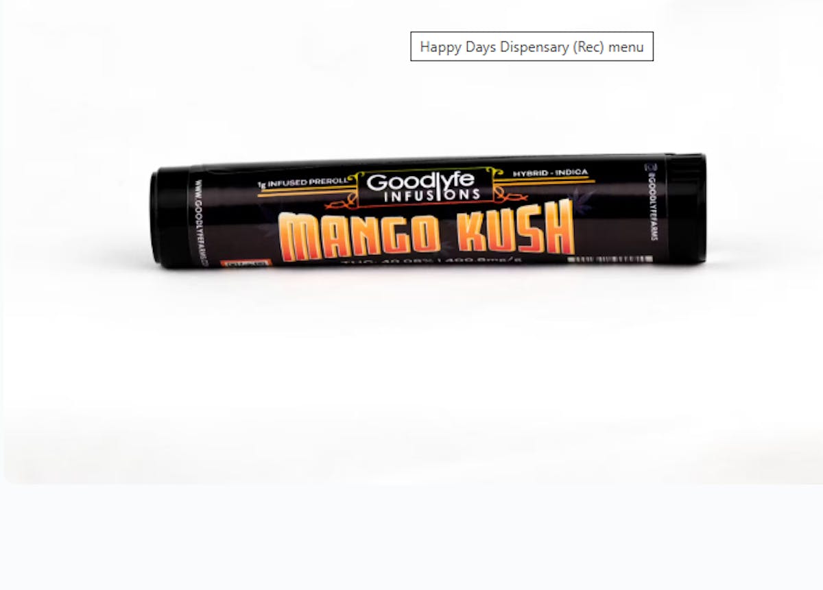 Image of Goodlyfe – Mango Kush Infused Pre-roll