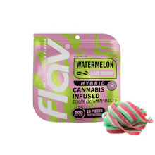 Flav - 100mg Live Resin Gummies - Watermelon Belts - EDIBLES by Flav at King of Budz