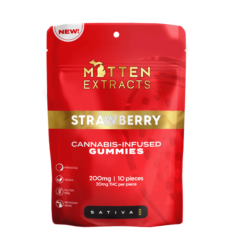 Mitten Extracts | 200mg Gummies | Strawberry