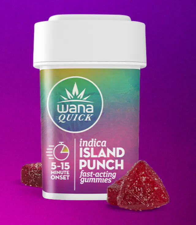 Wana Quick Gummies Island Punch 10pk/100mg (indica, 2.8g)