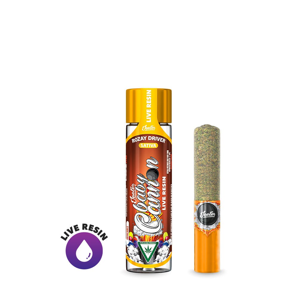 Product: Rozay Driver Baby Cannon Live Resin Pre-Roll | 1.3g