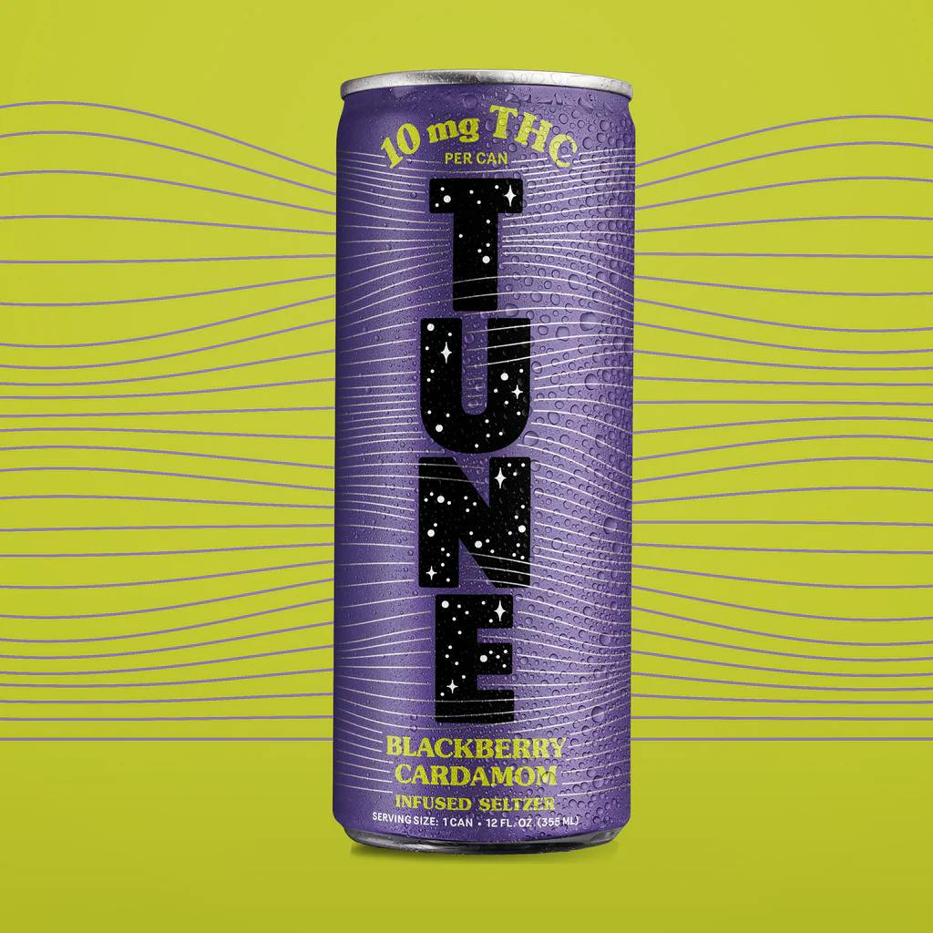 Product Seltzer | BlackBerry Cardamon | 10mg THC | Single Can | Tune