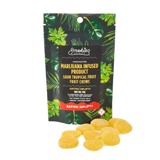 MED* Smokiez 300mg Gummies - Sweet Tropical Fruit 1:1 (CBD:THC