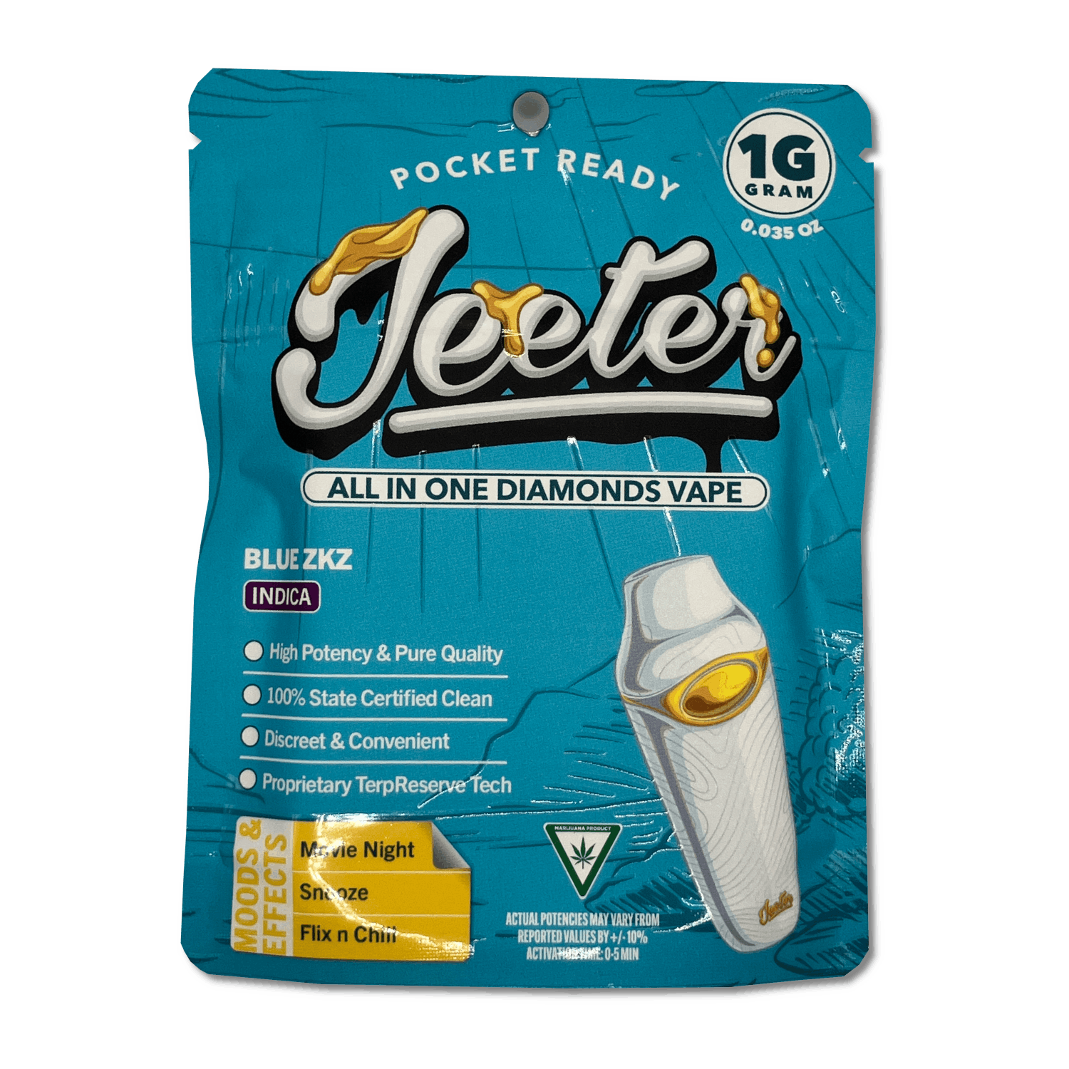 Jeeter | Diamonds  Disposable Vape - 1g - Acapulco Gold