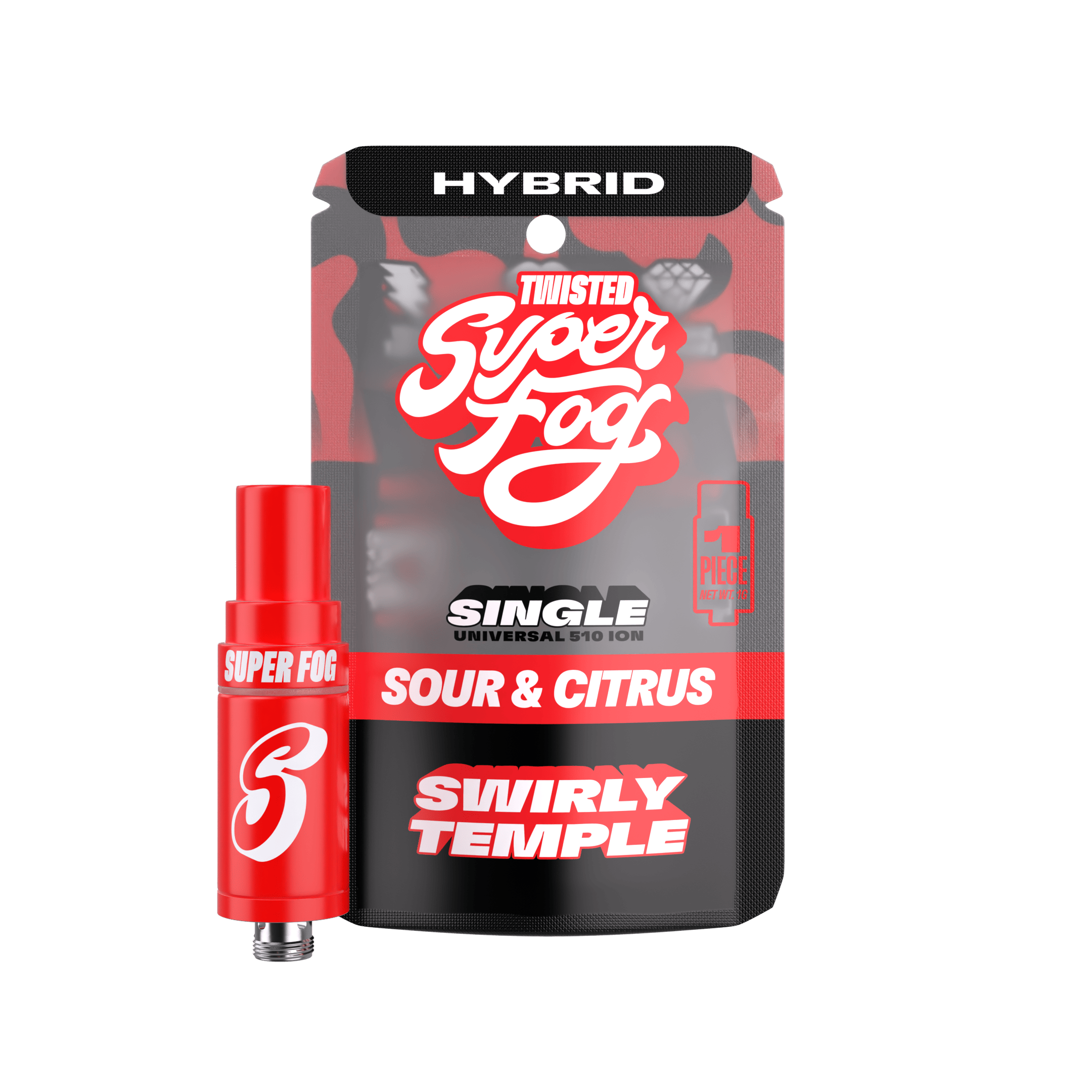 Mfused SuperFog Twisted 1g Cartridge - Swirly Temple