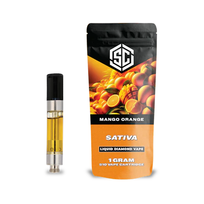 Society C - 1g Liquid Diamond Cart - Mango Orange - CARTRIDGES by Society C at King of Budz