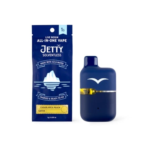 Product Jetty | Casablanca Peach | Live Rosin AIO