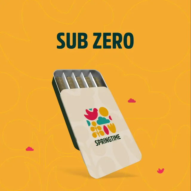 Springtime Pre-Roll Pack Sub Zero 5pk/2.5g (hybrid, packs)