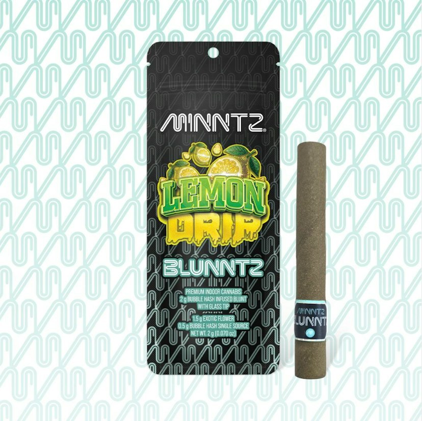 Minntz Bubble Hash Infused Blunntz | Lemon Drip