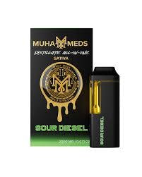 Muha Meds - 2g Disposable - Super Sour Diesel