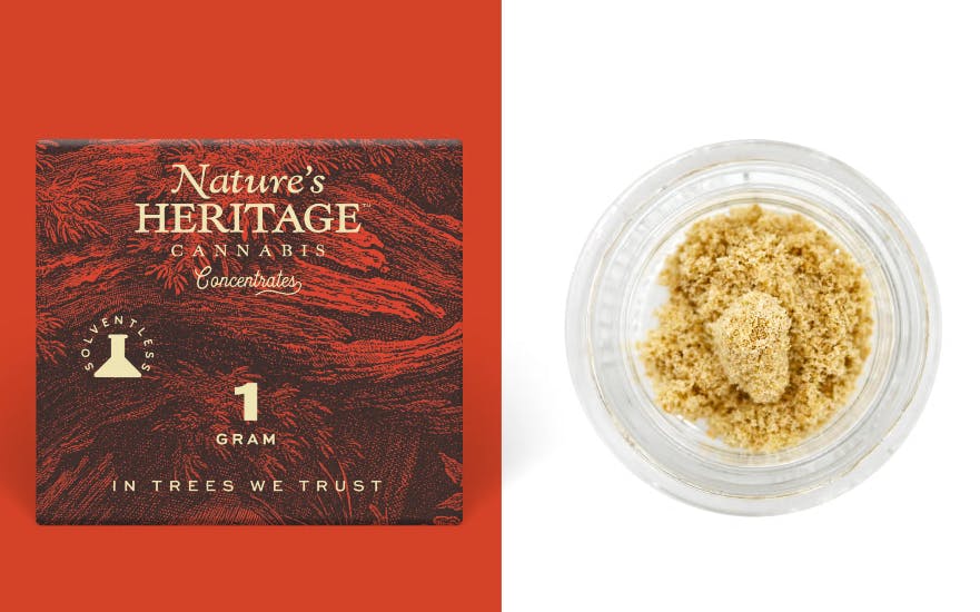 Product GGG Nature's Heritage Bubble Hash - Hybrid 1g