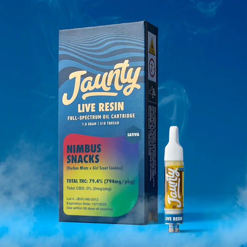 Jaunty - 1g Live Resin Cart - Nimbus Snacks