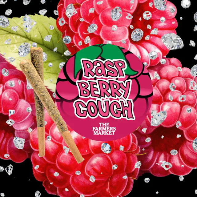 The Farmers Market Infused Pre-Roll Raspberry Cough 2pk/1.5g (sativa, infused pre roll packs)