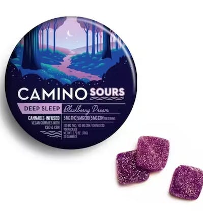 Photo of Camino Sours Blackberry Dream 5:5:5 ‘Deep Sleep’ Gummies [20pk]