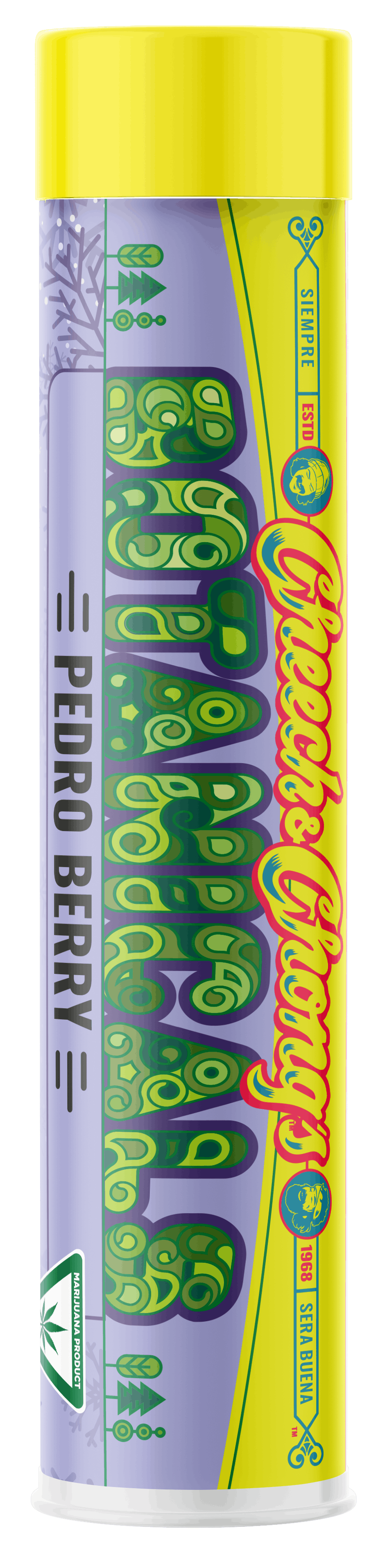 Product: Cheech & Chong | Pedro Berry | Cryo Infused Pre-roll Indica