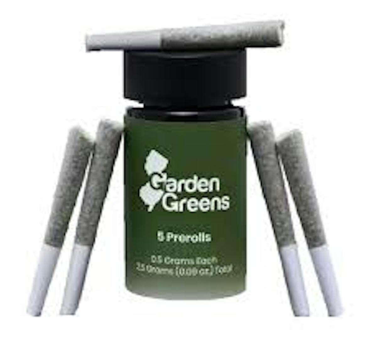 Garden Greens | Lemon Cherry Gelato | 5 x PRs 2.5g Pre-rolls