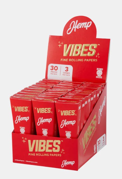 VIBES Hemp King Sized Slim Papers