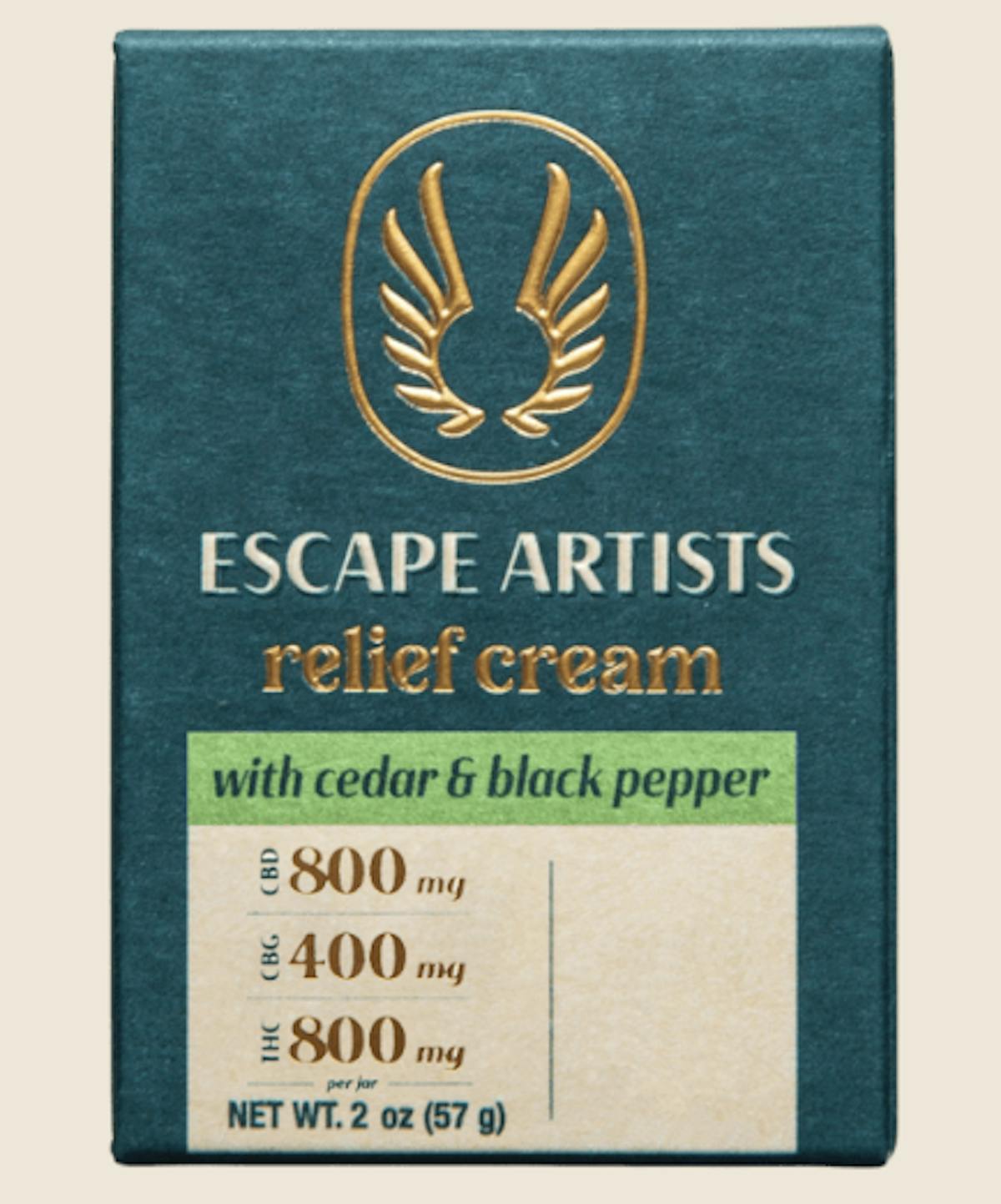 Photo of Escape Artists – Cedar Relief Cream (2:1:2) (CBD:CBG:THC) 2oz – 800mg