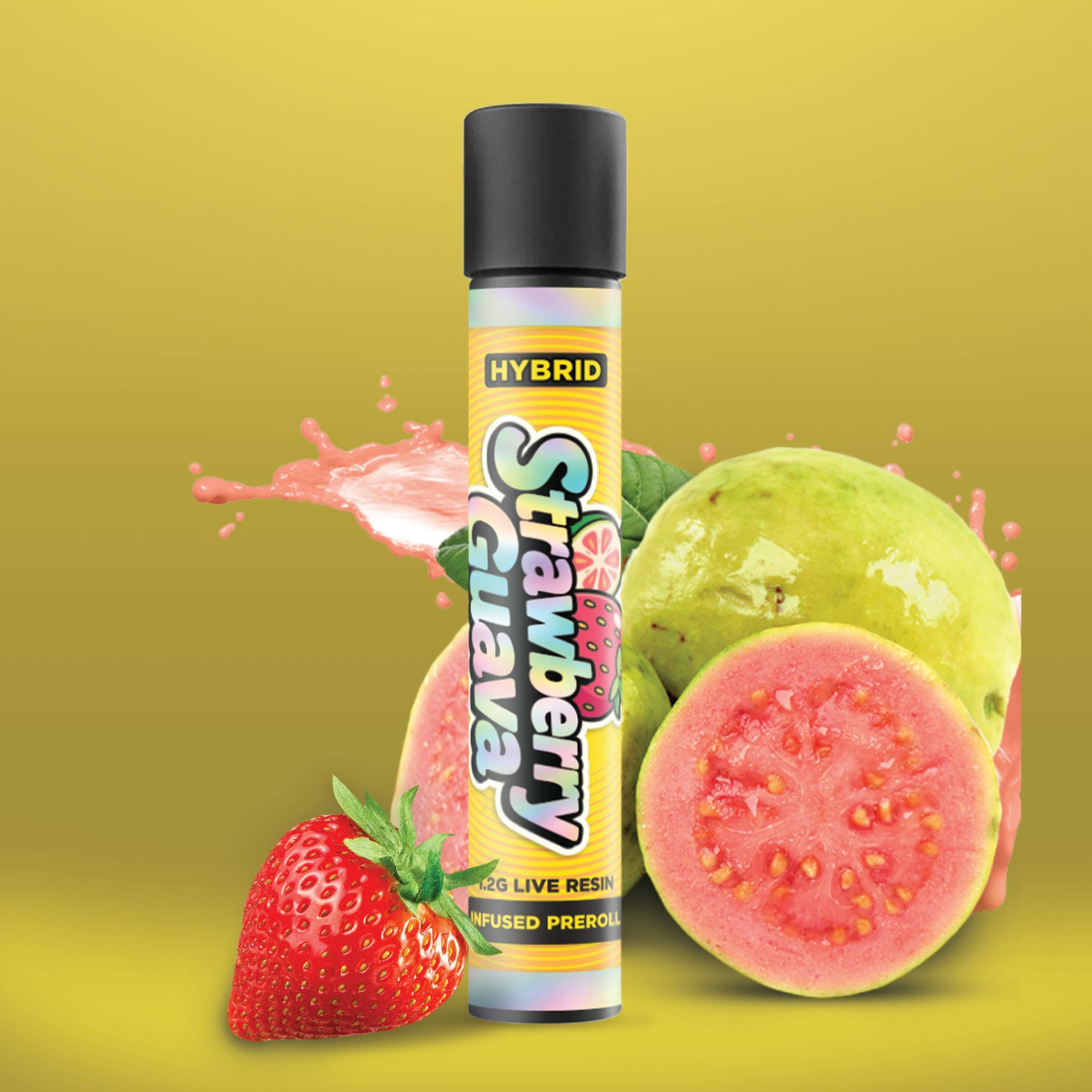 Fresh Canna - Live Resin Infused Preroll - (1.2g) - Hybrid - **STRAWBERRY GUAVA** (4/$25)