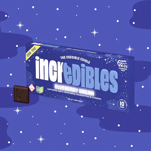 Incredibles | Blueberry Dream CBN Bar | 110mg-1