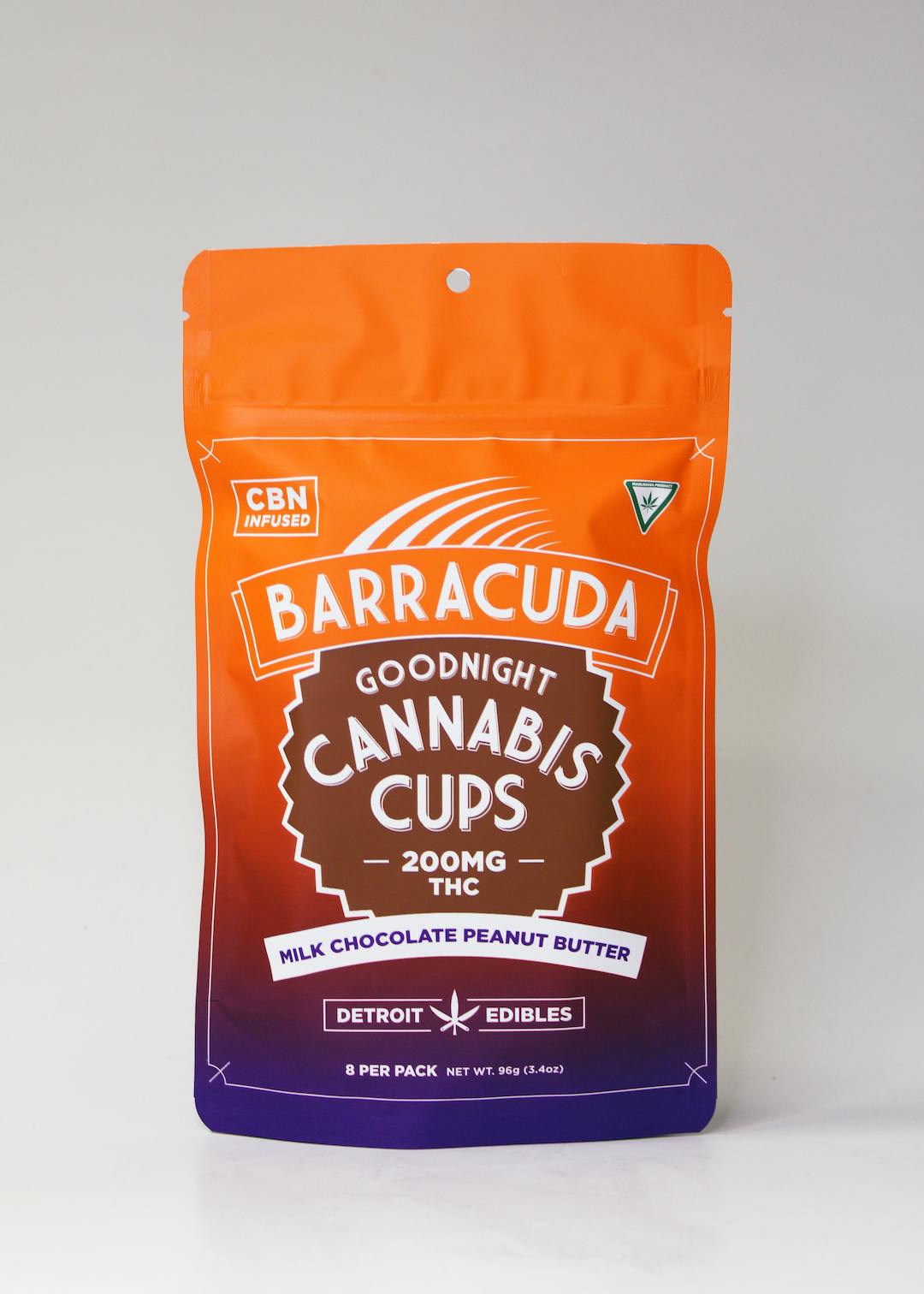 Barracuda - 200mg THC : 50mg CBN Cups - Milk Chocolate Peanut Butter