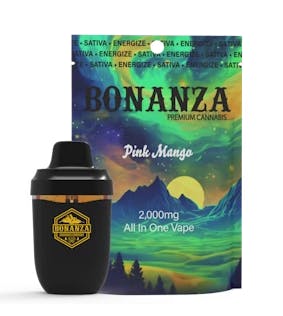 elf bar vape uk Bonanza - Pink Mango Disposable vape - 2g