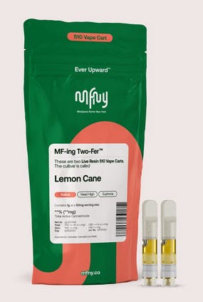 Lemon Cane Live Resin 510 Cart Two-Fer | .5g | 2pk-1