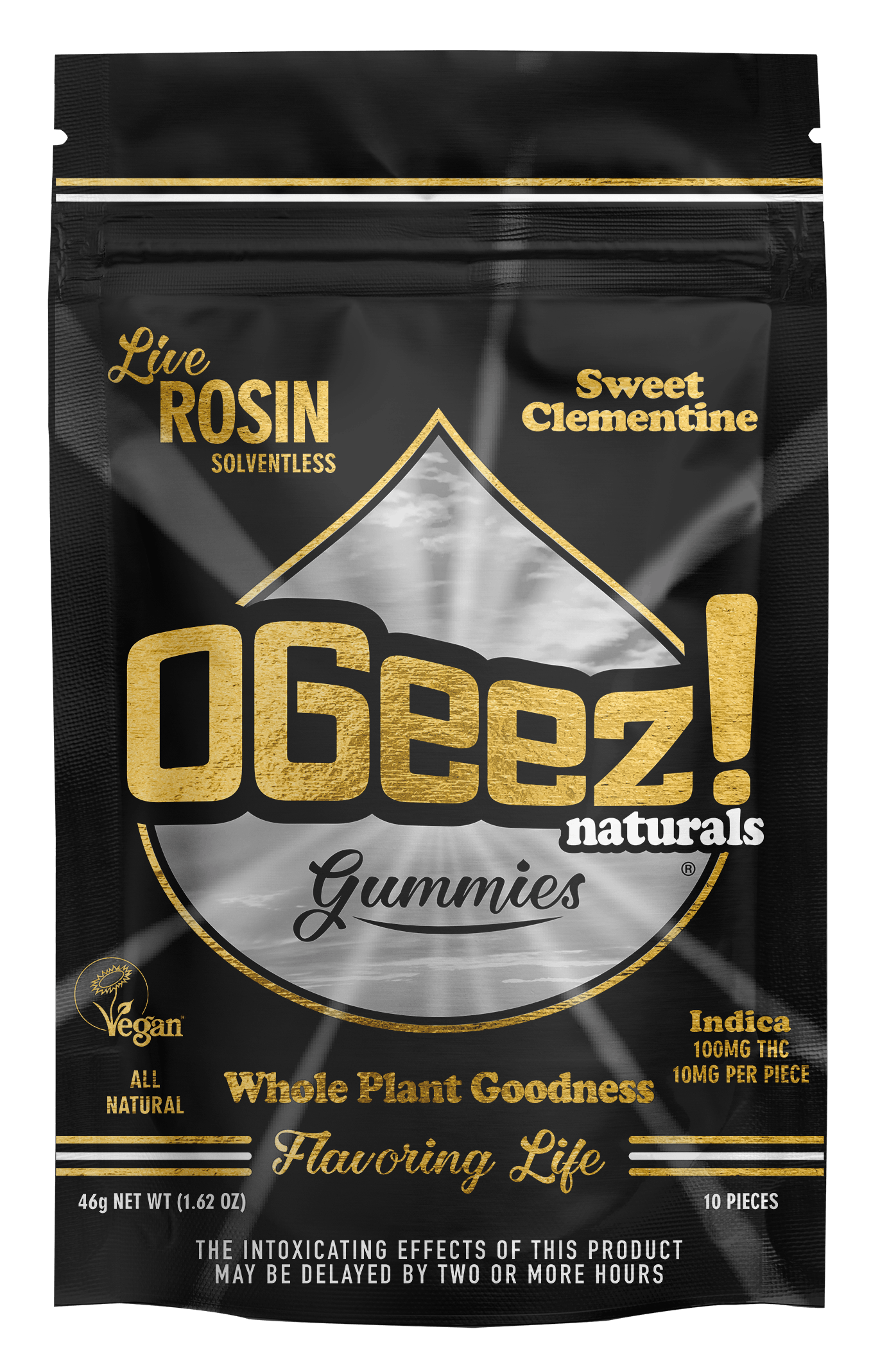 OGeez | Naturals Live Rosin | Sweet Clementine | 10 Pack 100mg