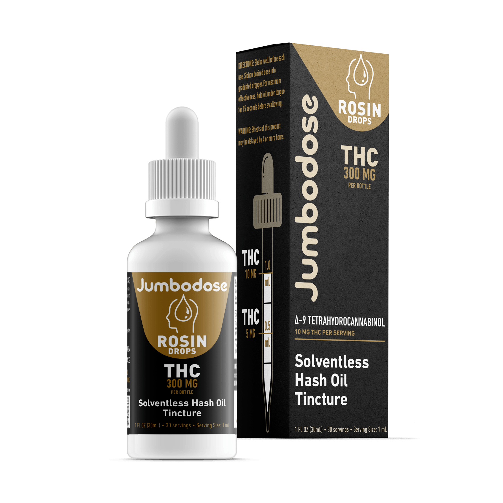 Rosin Drops | 300mg | Solventless Hash Oil | 30mL