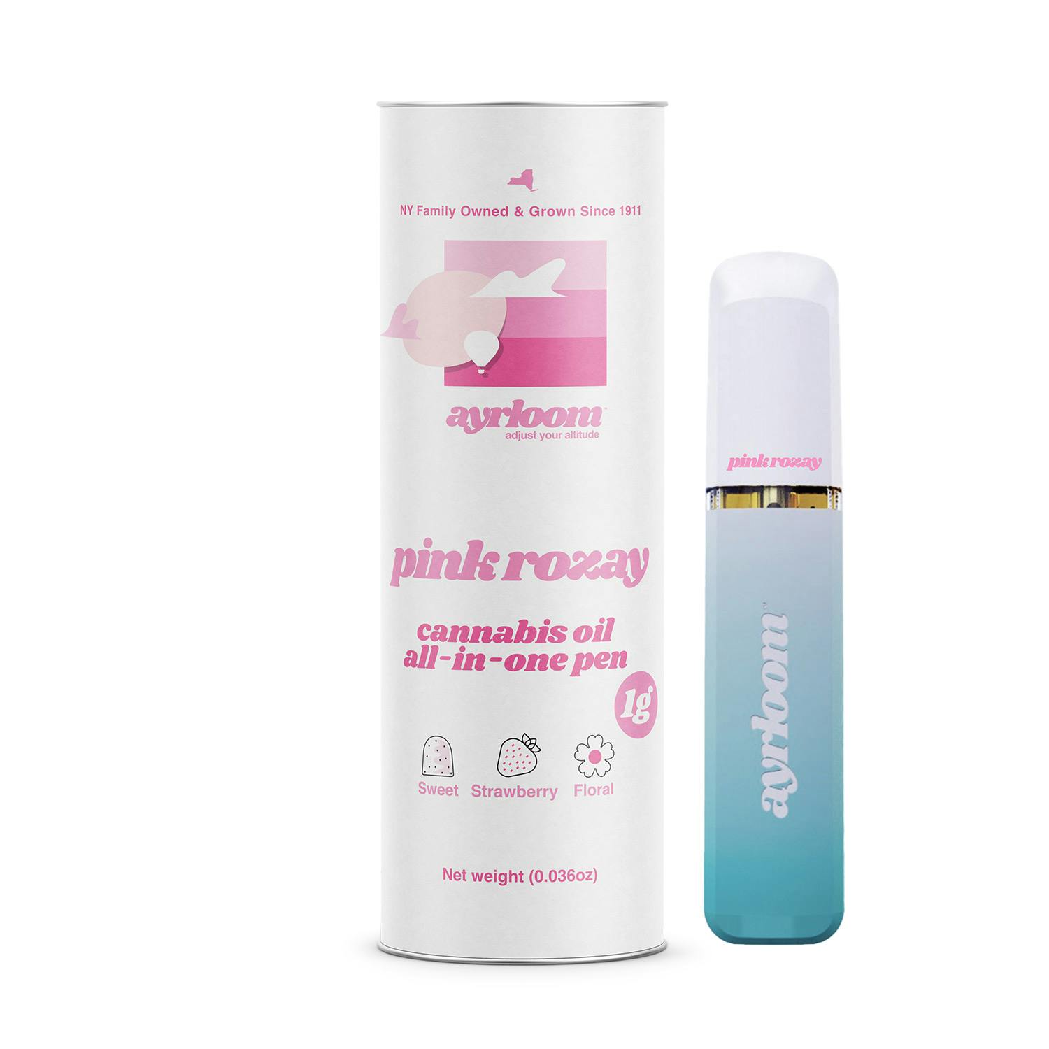 Ayrloom Pink Rozay (H) Disposable 1g | Verdi - Chelsea