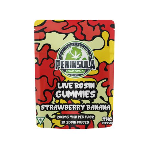 Peninsula Gardens 200MG Gummies Strawberry Banana