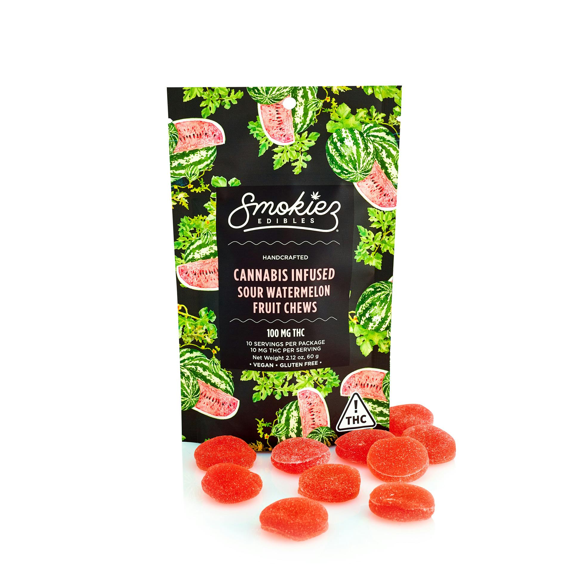 Smokiez - Gummies - Sour Watermelon (H) (100mg)
