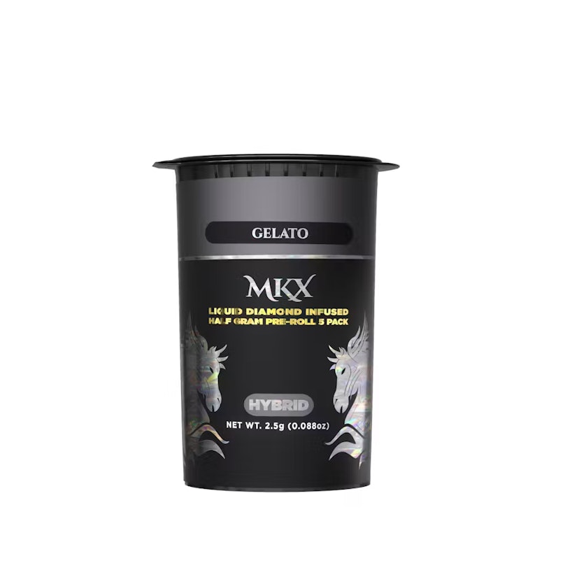 MKX 5 x .5g Liquid Diamond Infused Prerolls Gelato