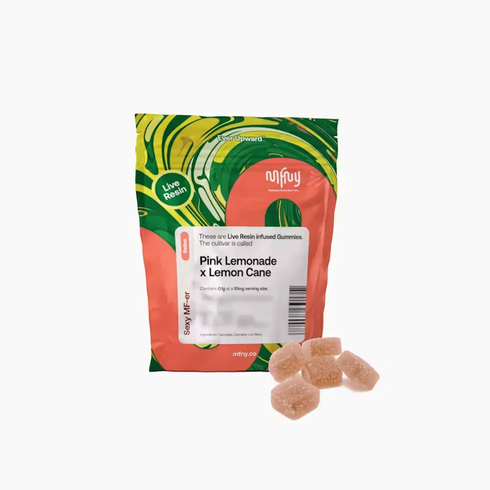 Product MFNY - Pink Lemonade X Lemon Cane - 100mg - Live Resin Gummies