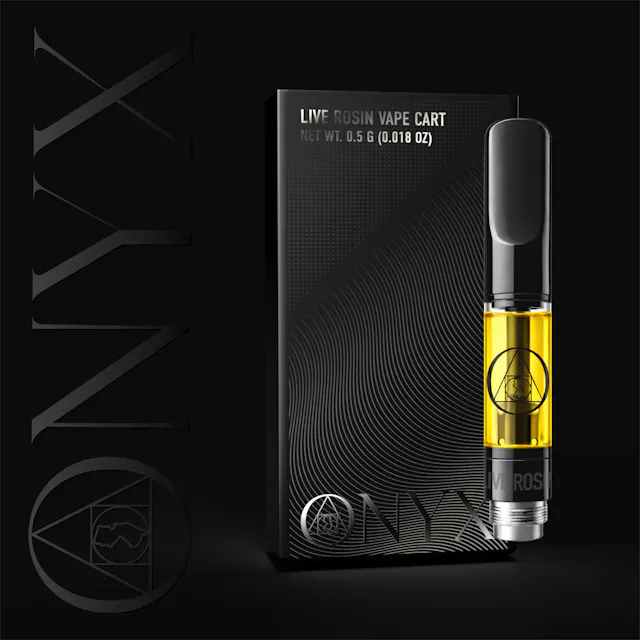 Onyx Live Rosin Cart Mint Granita .5g (hybrid, live rosin cartidge)