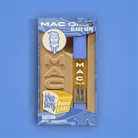 Mac Oils - 1g Cart - Blueberry Pound Cake