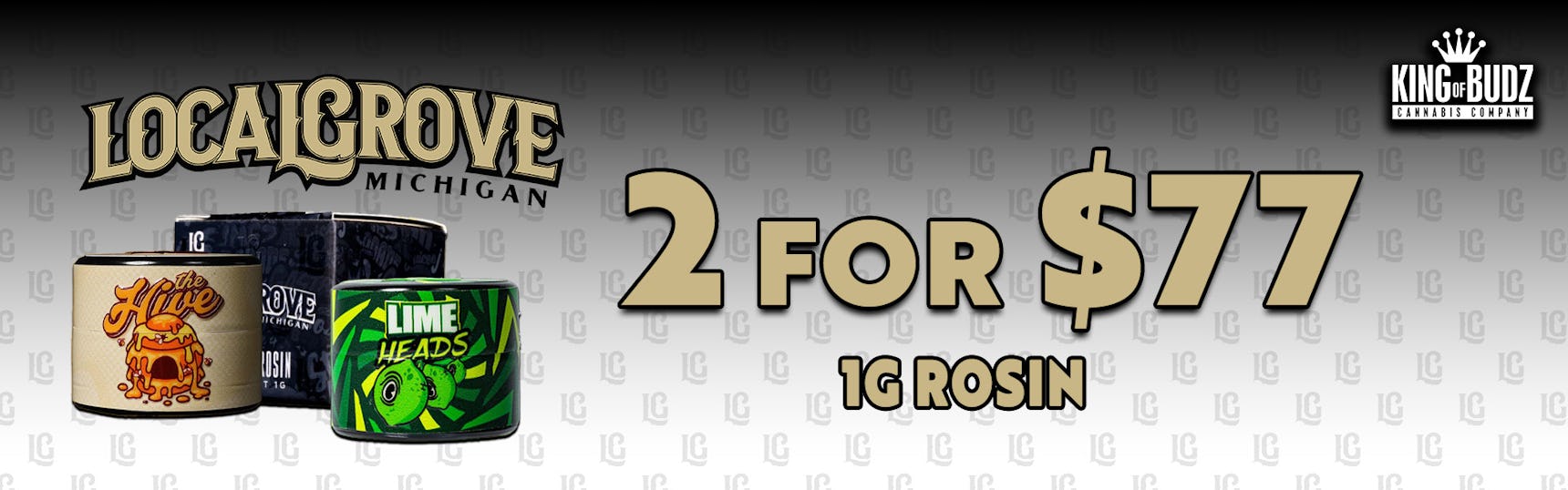 Local Grove 1g Live Rosin 2/$77