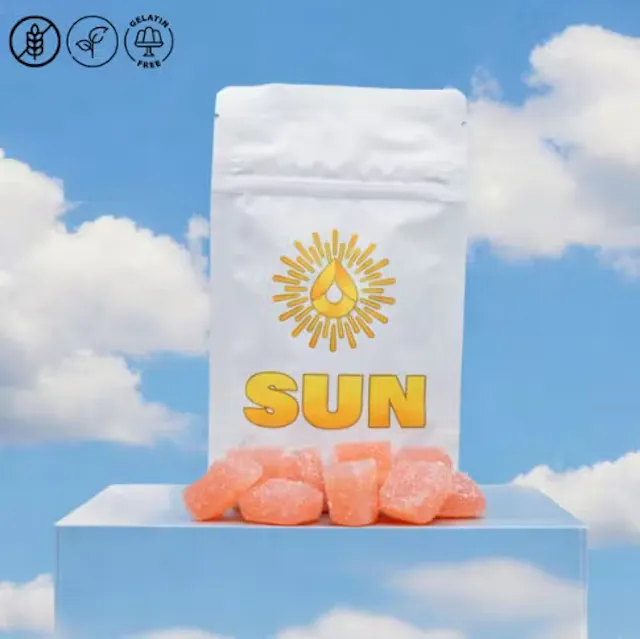 SUN Live Resin Gummies Cherry Blossom 10pk/100mg (hybrid, .1g)