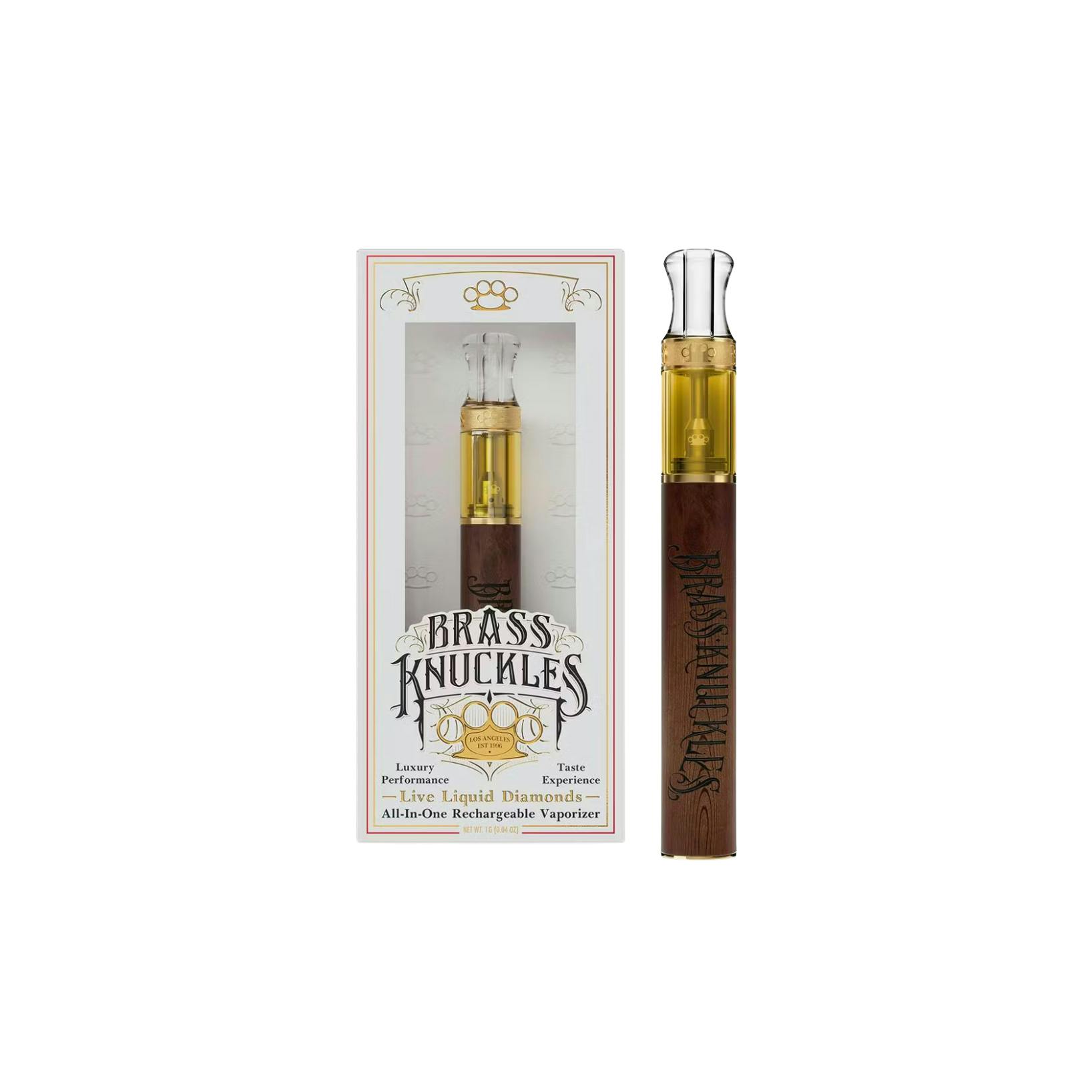 Brass Knuckles - Gas Face Live Liquid Diamonds Disposable Vape - 1gBrass KnucklesHybridTHC: 85%TERPS: 1.9%BOGO for $.01 All Brass Knuckles Products