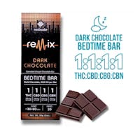 Product Dark Chocolate Bedtime Bar | 1:1:1:1 THC:CBD:CBG:CBN 20pk
