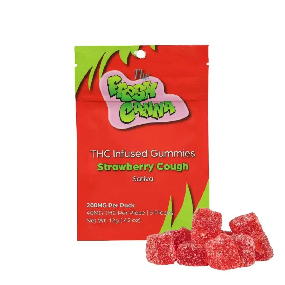 Fresh Canna - 200mg Live Resin Gummies - Strawberry Cough