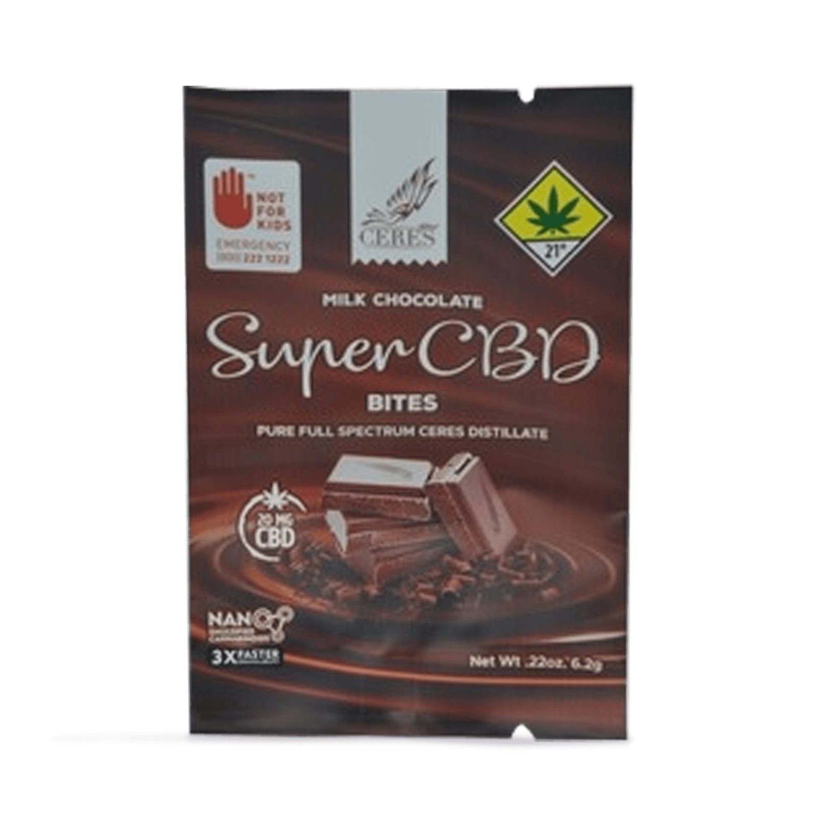 Ceres Garden Super CBD Milk Chocolate Bite | 20mg - Canna4Life