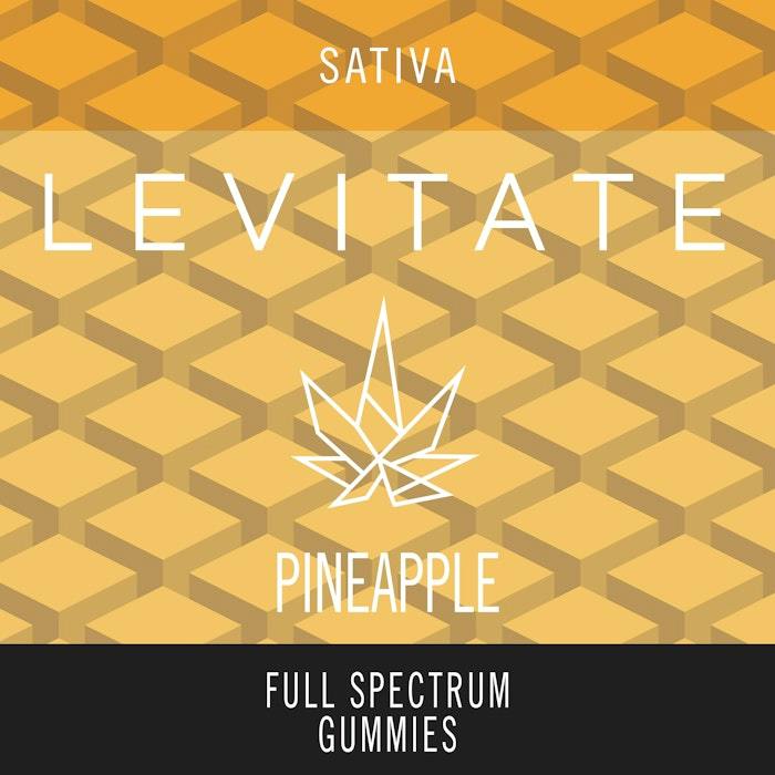 Levitate Edible Gummies Pineapple Live Resin Brick