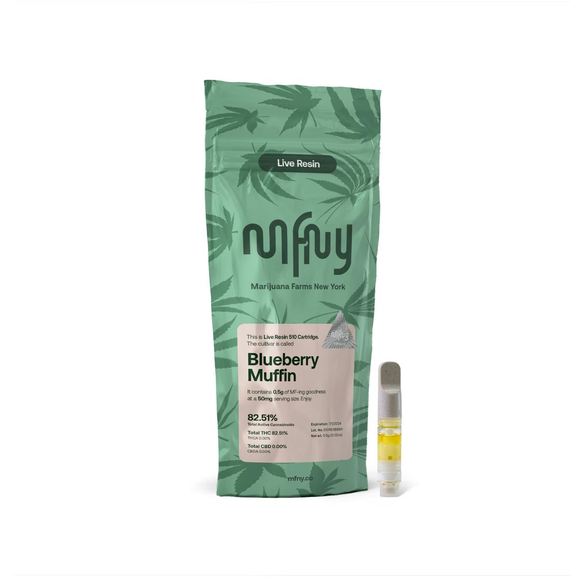 Photo of Blueberry Muffin – Live Resin 510 Cart (.5g)