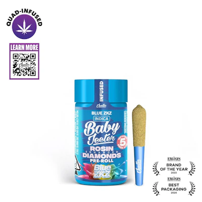 Jeeter - 5-Pack .5g Quad Infused Prerolls - Blue ZKZ - PRE_ROLLS by Jeeter at King of Budz