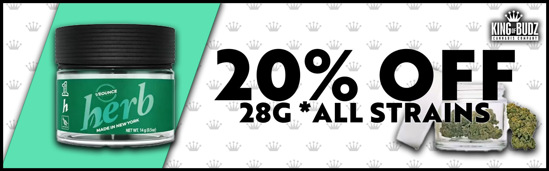 Herb - 28g - 20 Percent OFF All Strains